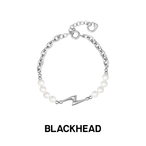 BLACKHEAD情侣闪电珍珠拼接手链