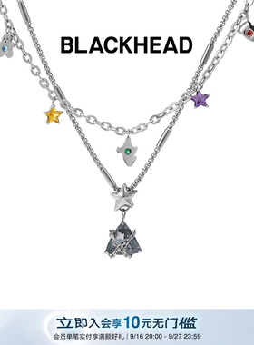 【颜人中同款】BLACKHEAD/黑头圣诞述系列圣诞树吊坠项链叠戴设计