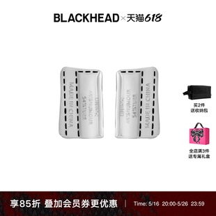 黑頭標簽耳釘個性 李宇春同款 BLACKHEAD 設(shè)計感男生潮女生耳飾