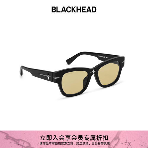 【王子奇同款】BLACKHEAD/黑头方框猫眼墨镜女太阳镜防紫外线