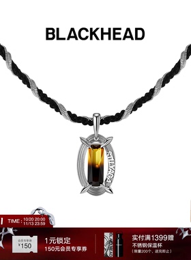 【王安宇同款】BLACKHEAD/黑头黑胶浪潮系列原创设计编织双层项链