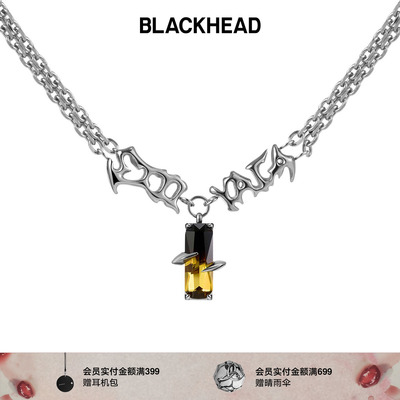 【范丞丞同款】BLACKHEAD/黑头黑胶浪潮系列斯迪亚季渐变项链原创