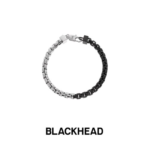 钛钢手链blackhead设计感男女