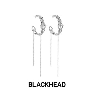 BLACKHEAD/黑头新月骑士系列骑士盔甲链条耳环新年朋克原创设计