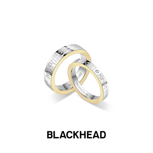 BLACKHEAD情侣素圈莫比乌斯戒指