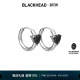 高级感女 简约原创设计个性 BLACKHEAD 黑头精致爱心耳环个性