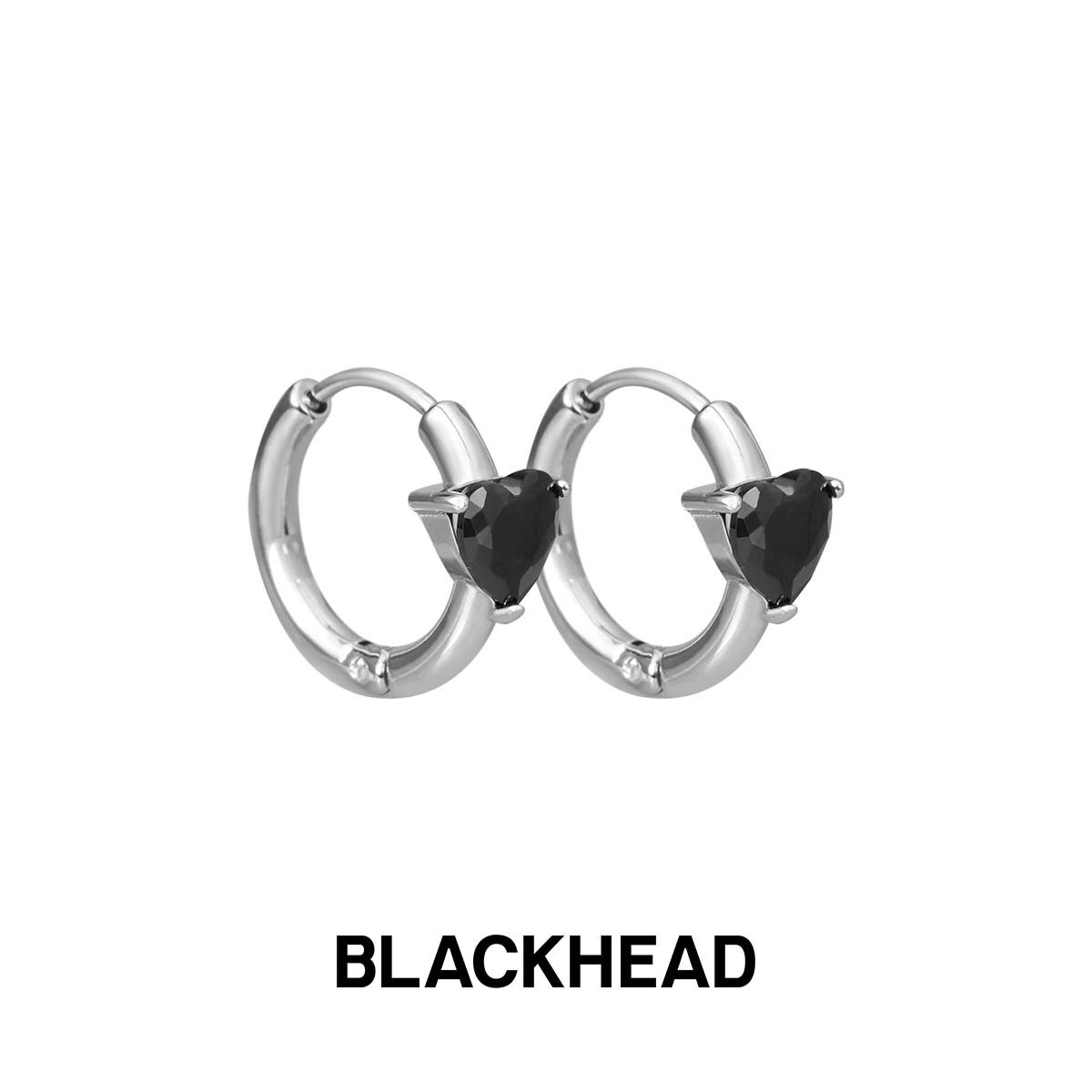 【汪苏泷同款】BLACKHEAD/黑头原创设计精致爱心耳环个性简约原创
