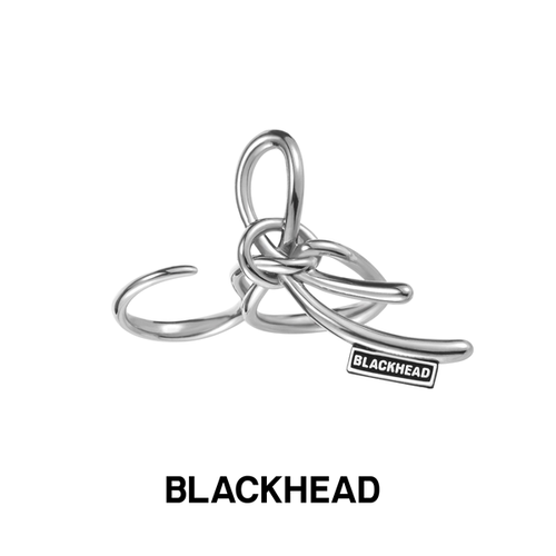 BLACKHEAD缠绕绳结双指戒指
