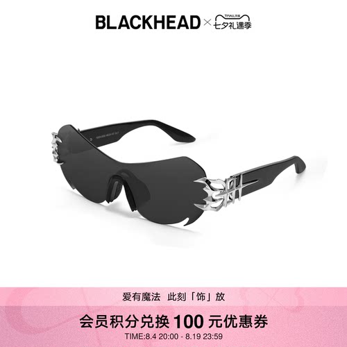 BLACKHEAD联名无边框墨镜