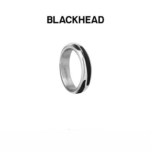 BLACKHEAD多面黑胶装饰戒指