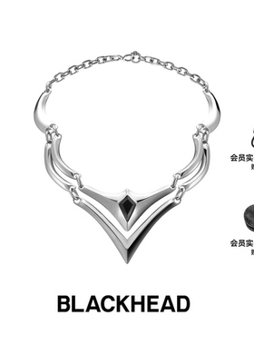 【严浩翔同款】BLACKHEAD/黑头新月骑士系列骑士盔甲双层项链
