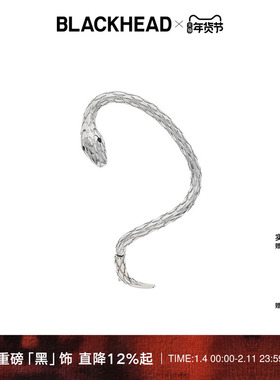 BLACKHEAD/黑头蛇形耳饰女生设计感耳挂欧美朋克夸张