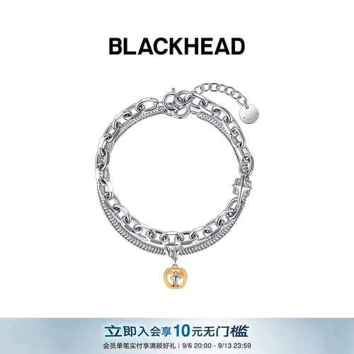 BLACKHEAD情侣choker双层手链