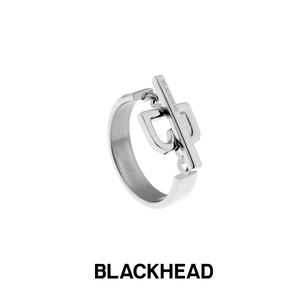 【余景天同款】BLACKHEAD/黑头字母戒指冷淡简约指环情侣520