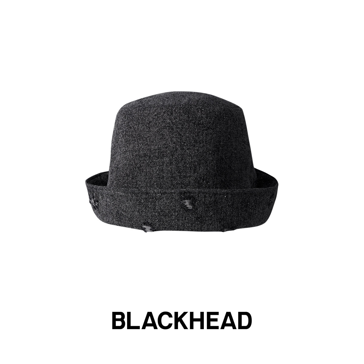 BLACKHEAD/黑头设计师潮牌双面拼色水洗盆帽渔夫帽情侣男女帽子