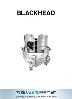 【张艺兴同款】BLACKHEAD/黑头新月骑士系列骑士盔甲戒指女小众