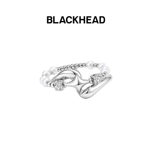 【王鹤棣同款】BLACKHEAD/黑头职场新魔法系列原创仿珍珠拼接戒指