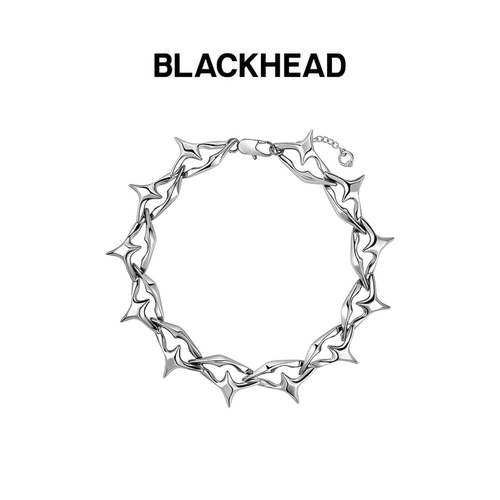 BLACKHEAD菱形光棱尖刺项链