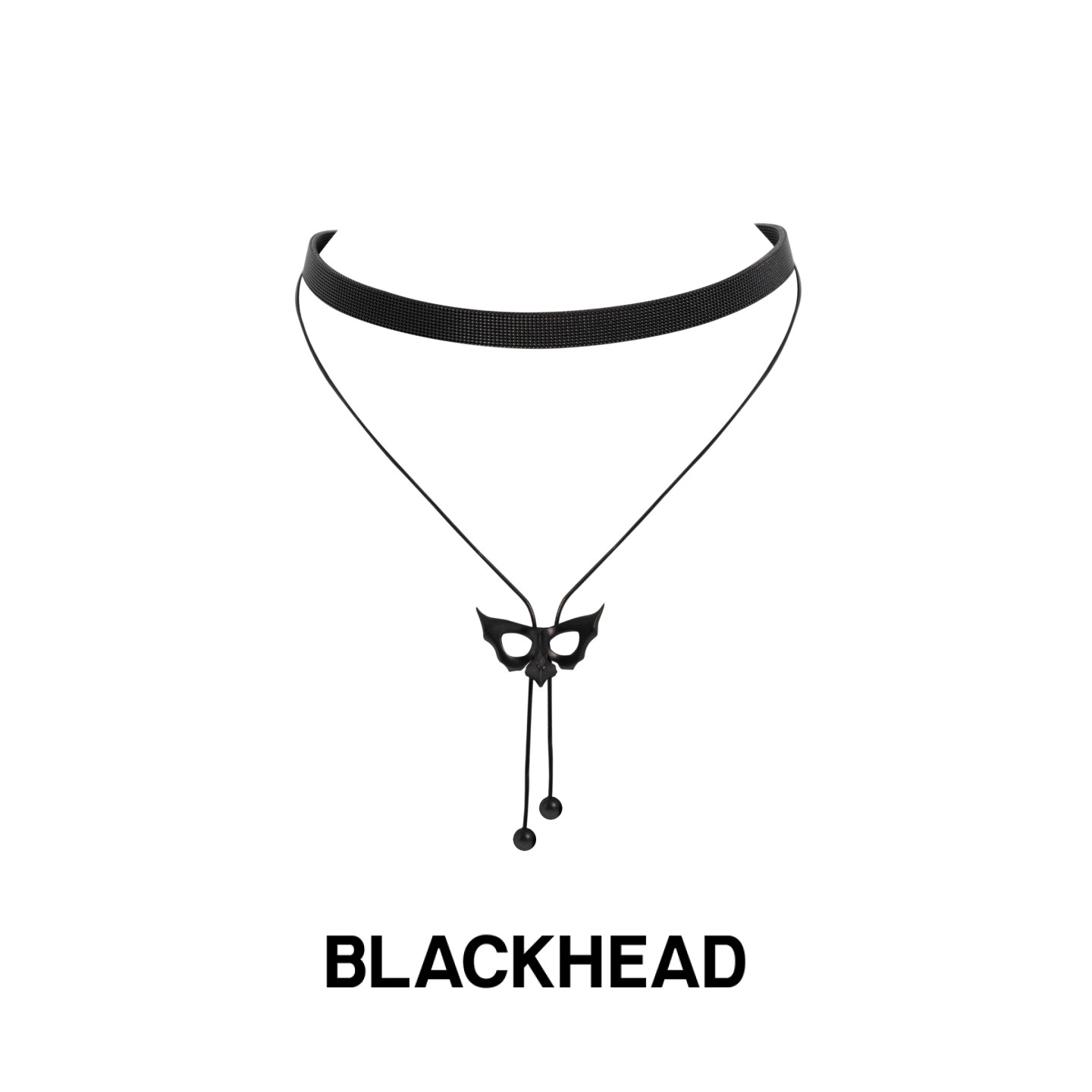 BLACKHEAD/黑头蝴蝶吊坠choker钛钢配饰男士Y2K项链520送礼情人节