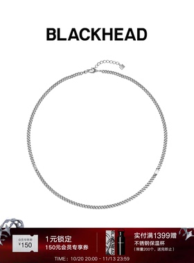 BLACKHEAD/黑头S925银古巴链/叁蛇环十字链/珍珠项链/银珠项链/