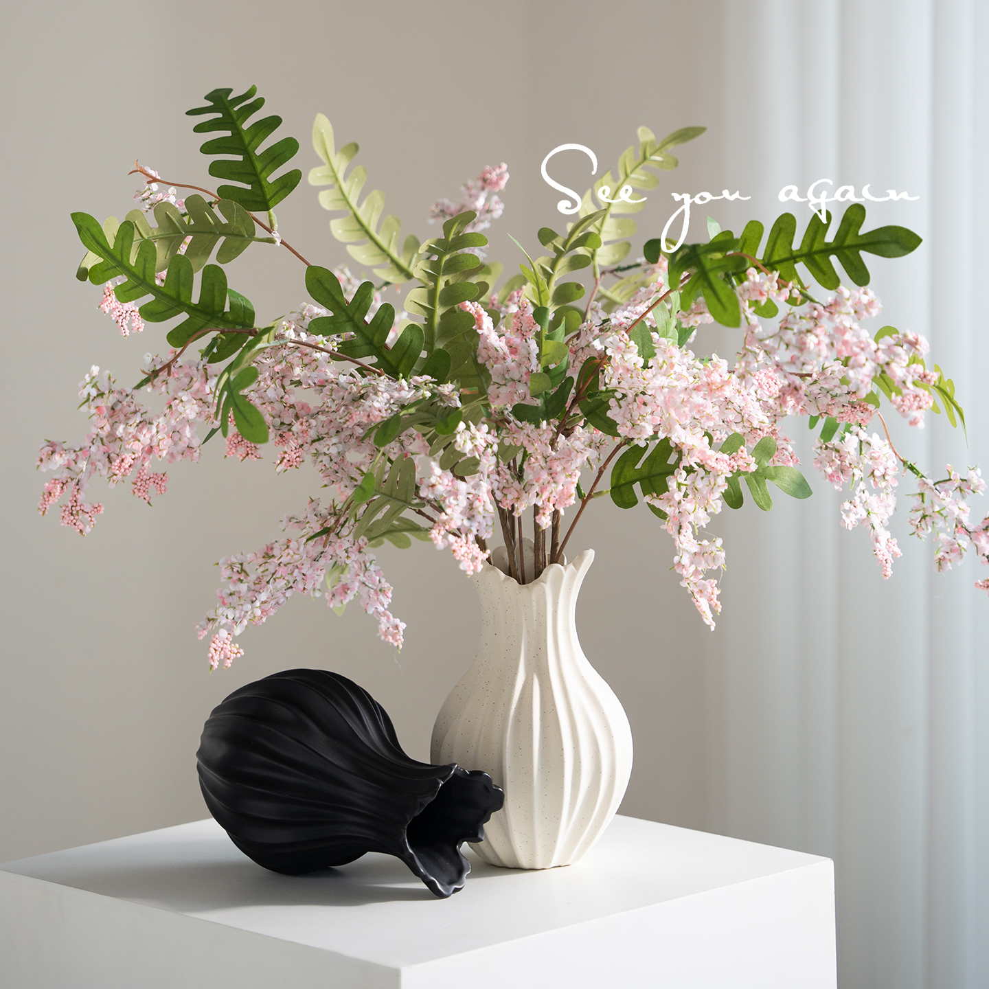 艺术感小花瓶陶瓷白色高级感