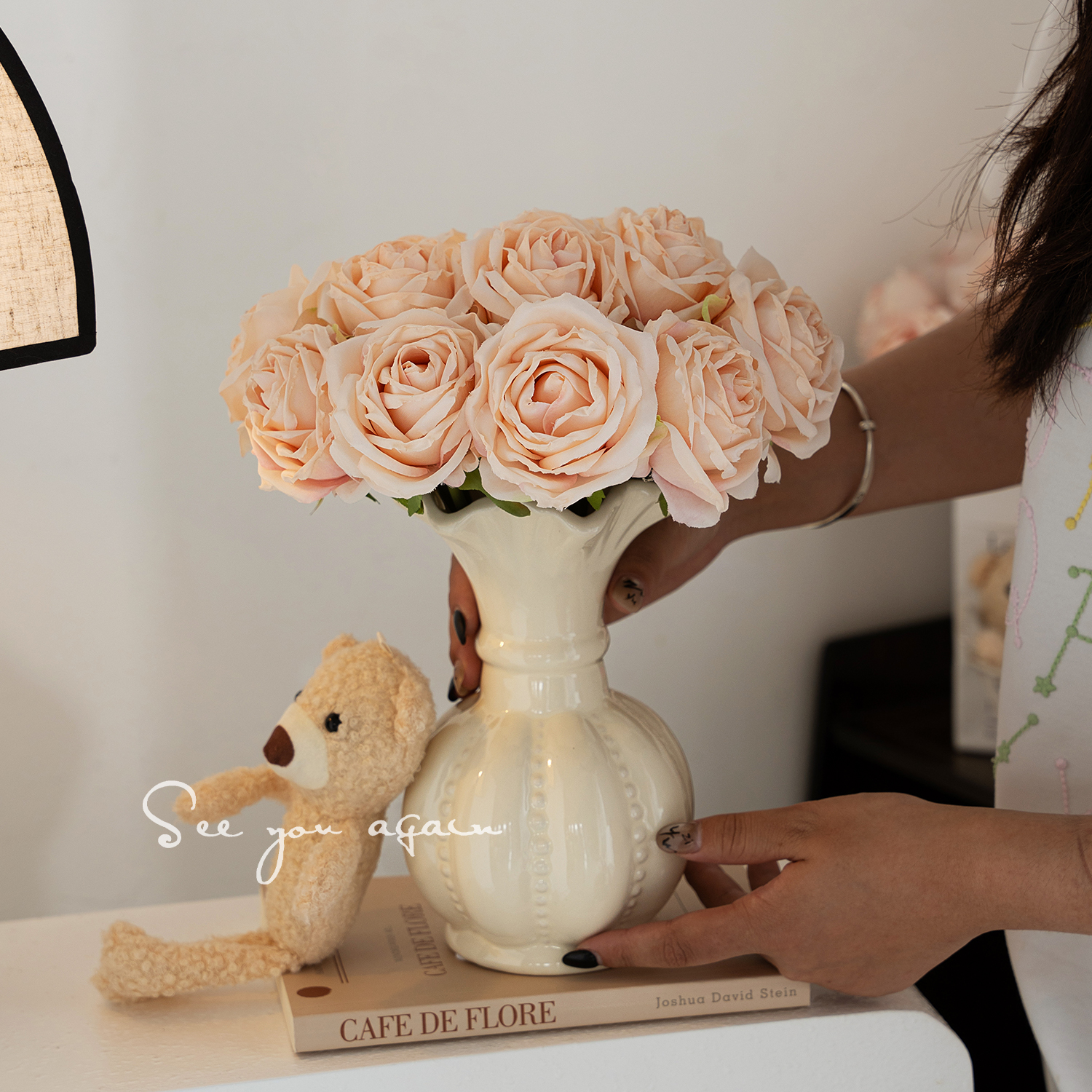 假花仿真花花艺客厅摆设轻奢逼真