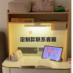 家用桌面多层小书架简易实木小型置物架学生绘本书立学习桌收纳架
