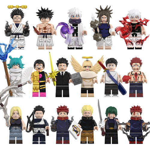 原创积木咒术回战人仔拼装玩具