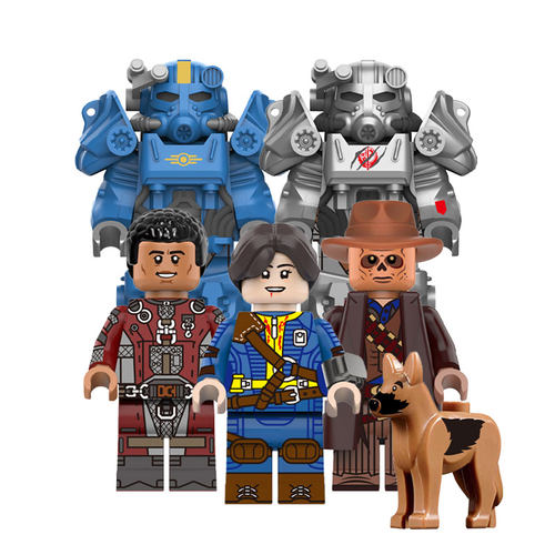 原创T60科幻军事机甲拼装积木