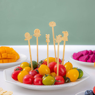 卡通竹签迷你糖葫芦串签冰糖葫芦制作材料儿童小串一次性水果签子
