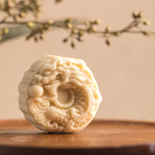 新款网红中国风麒麟龙月饼模具