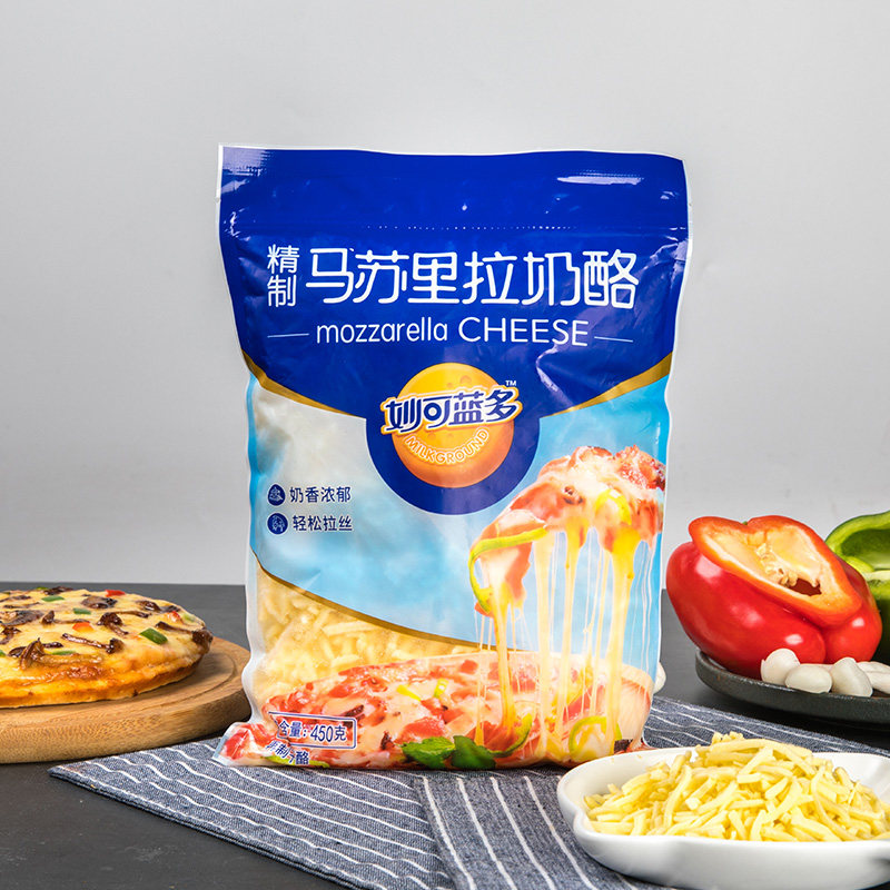 芝士碎拉丝家用马苏里拉芝士家用披萨专用材料妙可蓝多奶酪450g