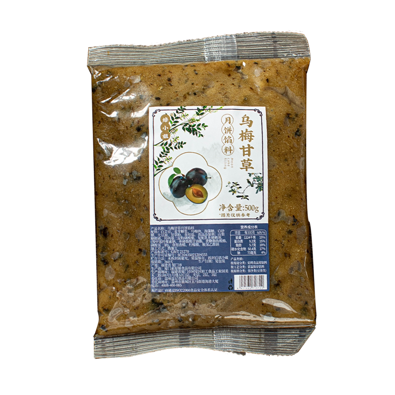 桃山皮月饼半成品低糖豆沙馅料