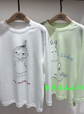 littlemoco国内代购26年夏款男女童联名款卡通长袖T恤KBF2TEE018
