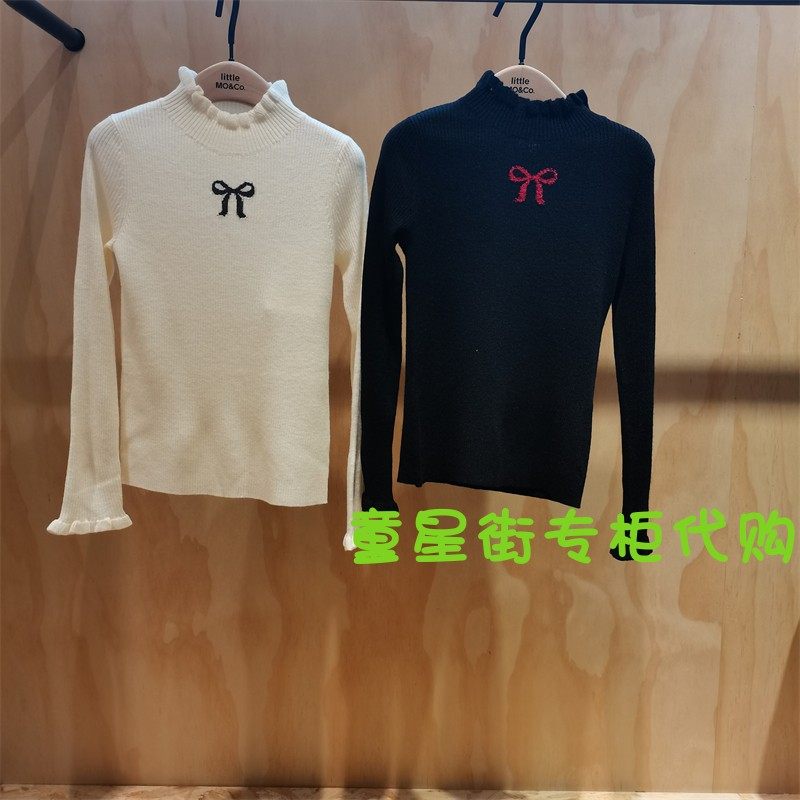 蝴蝶结针织衫littlemoco