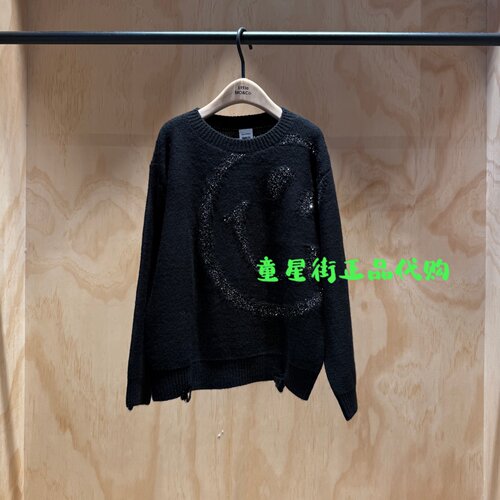 little moco专柜正品25年冬男女童混纺圆领针织衫KBE4SWTT12奥