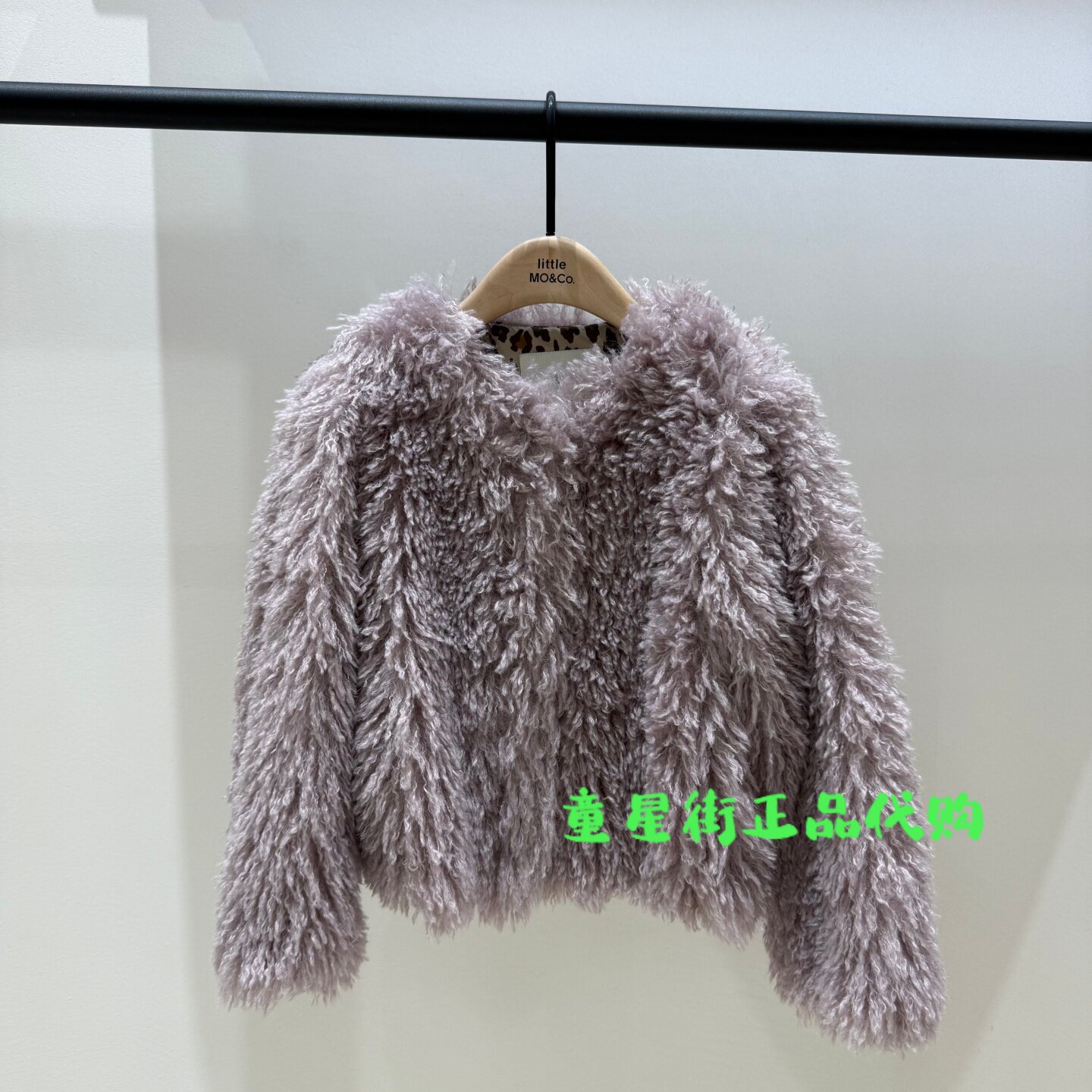 littlemoco国内代购26年冬款女童毛茸茸仿皮草外套KBF4COT008