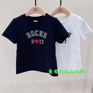 littlemoco国内代购26年秋款女童修身短袖T恤KBF3TEE021
