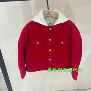 little moco专柜正品26年春款男女童帅气牛仔外套KBF1QJKT02奥