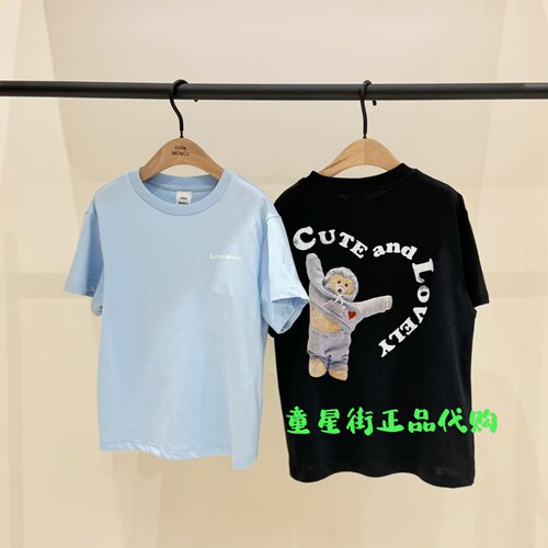 littlemoco国内代购26年秋款男女童凉感短袖T恤KBF3TEE034