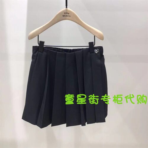 little moco25年春女童半身百褶裙裤短裤KBE1SOT005