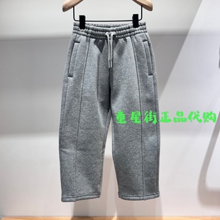 男女童加绒休闲运动长裤 25年冬款 KBE4PAT007 moco专柜正品 little