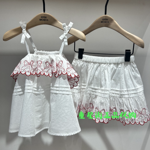 littlemoco国内代购26年夏女童吊带背心上衣搭配半身裙KBF2TOP006