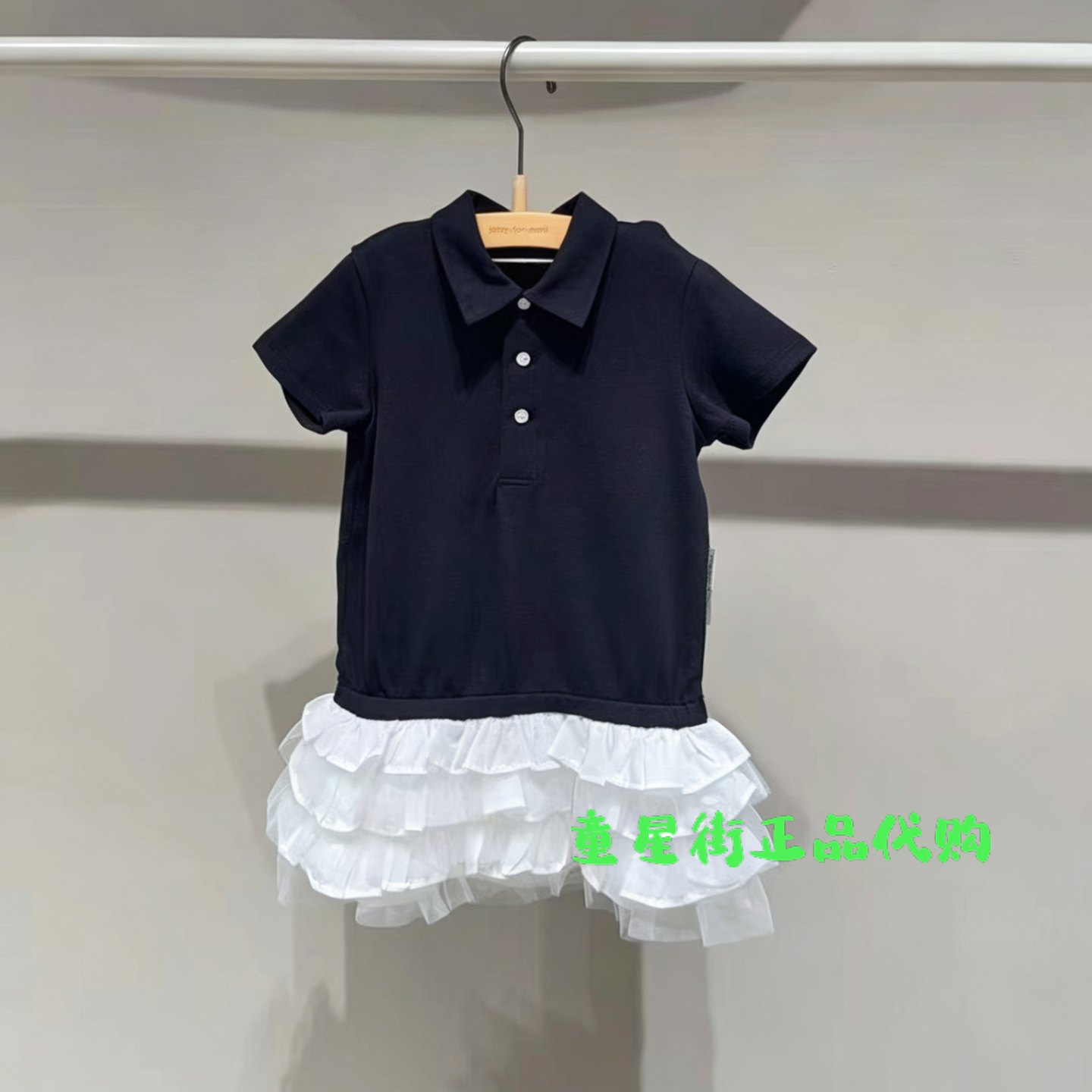 小江南童装国内专柜26夏款婴童款女宝短袖蛋糕连衣裙YQ5G10990