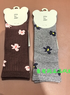 小江南童装国内代购26夏款男女童花朵高筒袜6Q3N10210