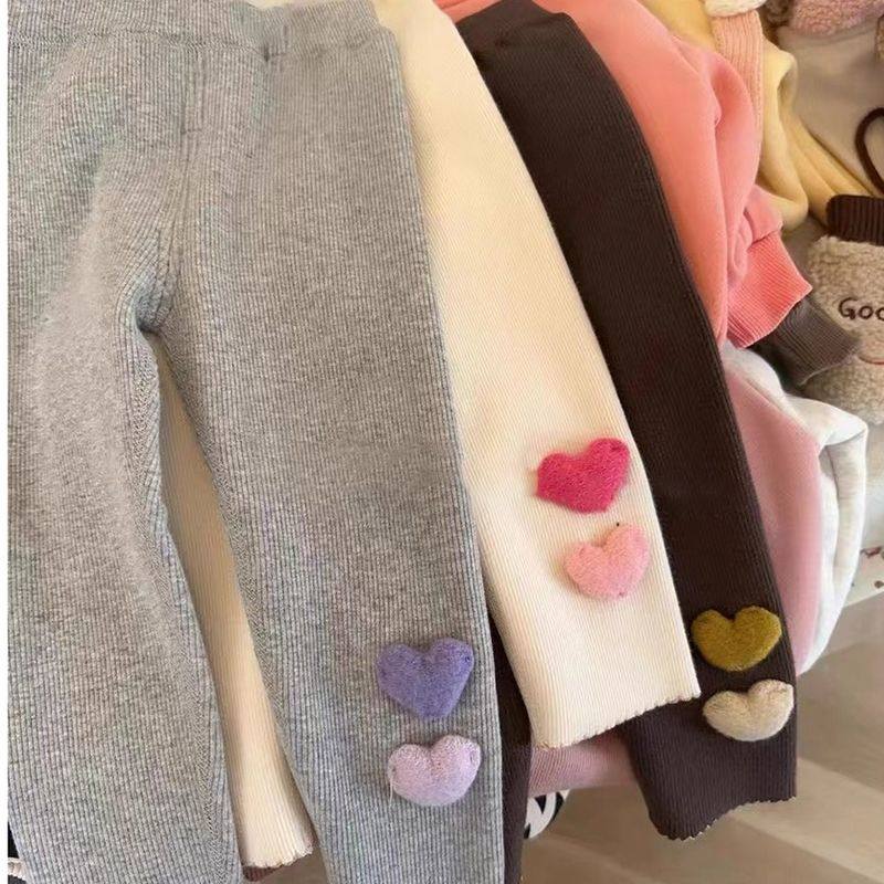 女童加绒打底裤韩国童装秋冬新款宝宝洋气立体爱心一体绒裤子,童装/婴儿装/亲子装,裤子,淘宝优惠券,粉丝福利购,淘宝优惠卷