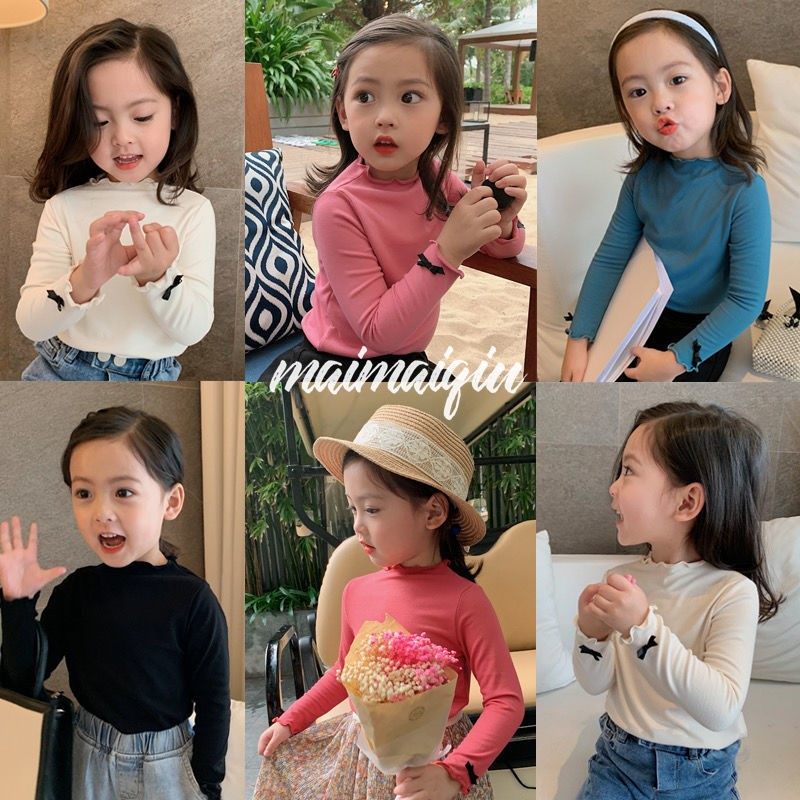 女童打底衫春装新款长袖T恤韩版洋气纯色百搭小女孩上衣,童装/婴儿装/亲子装,T恤,淘宝优惠券,粉丝福利购,淘宝优惠卷