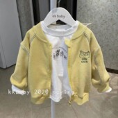 舒适休闲卡通针织拉链网红小外套潮 个性 童装 男童外套女童简约时尚