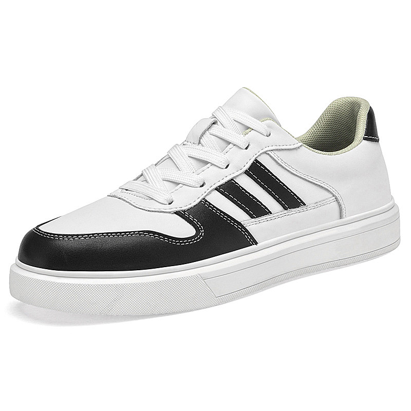 男鞋板鞋小白鞋春秋低帮牛皮面平底复古滑板运动鞋时尚休闲鞋潮鞋,流行男鞋,休闲板鞋,淘宝优惠券,粉丝福利购,淘宝优惠卷