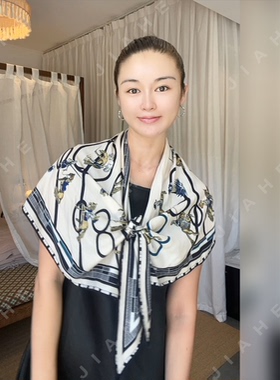 加禾骑士马队绵羊毛女士围巾